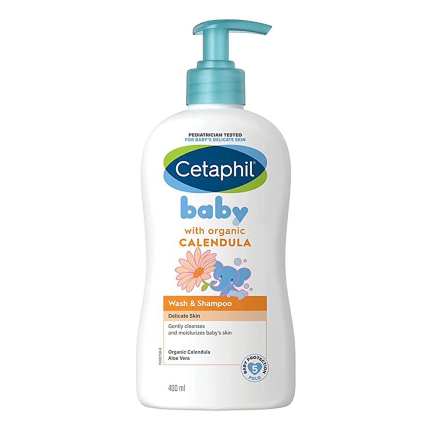 Cetaphil Baby 2 in 1 Wash & Shampoo Gentle Tear Free Baby Cleanser 400ml