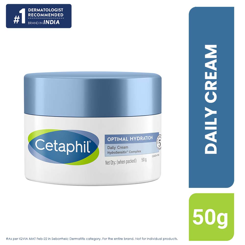 Cetaphil Optimal Hydration Daily Cream - Ultra Hydrating Face Cream for Sensitive Skin 50g