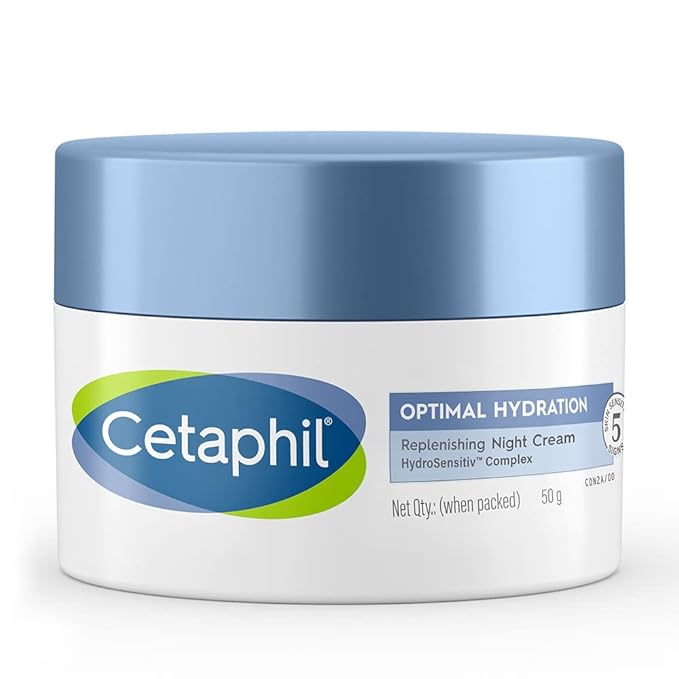 Cetaphil Optimal Hydration Replenishing Night Cream - Nourishing Night Cream for Deep Hydration 50g