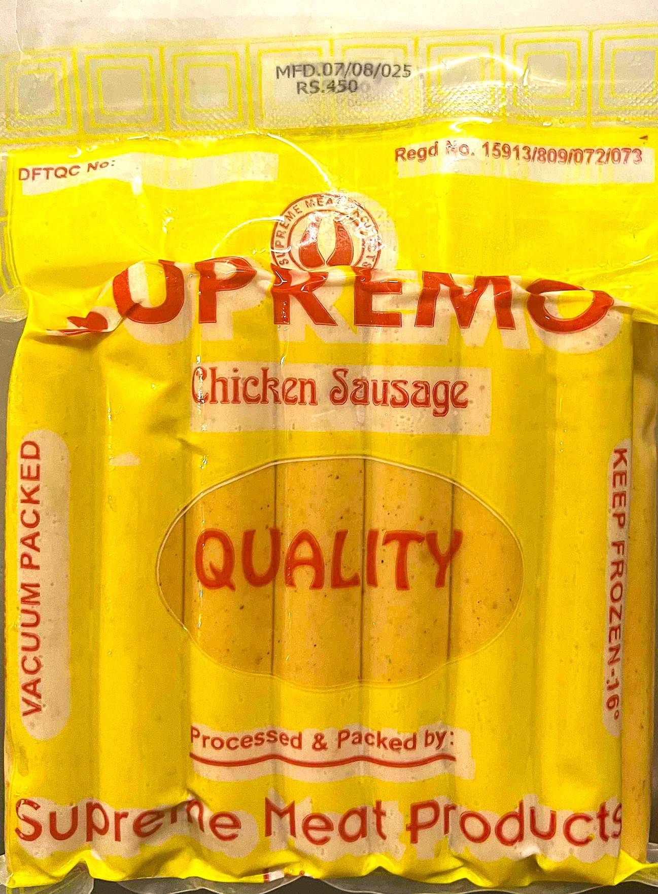 Chicken Sausage Regular-500gm