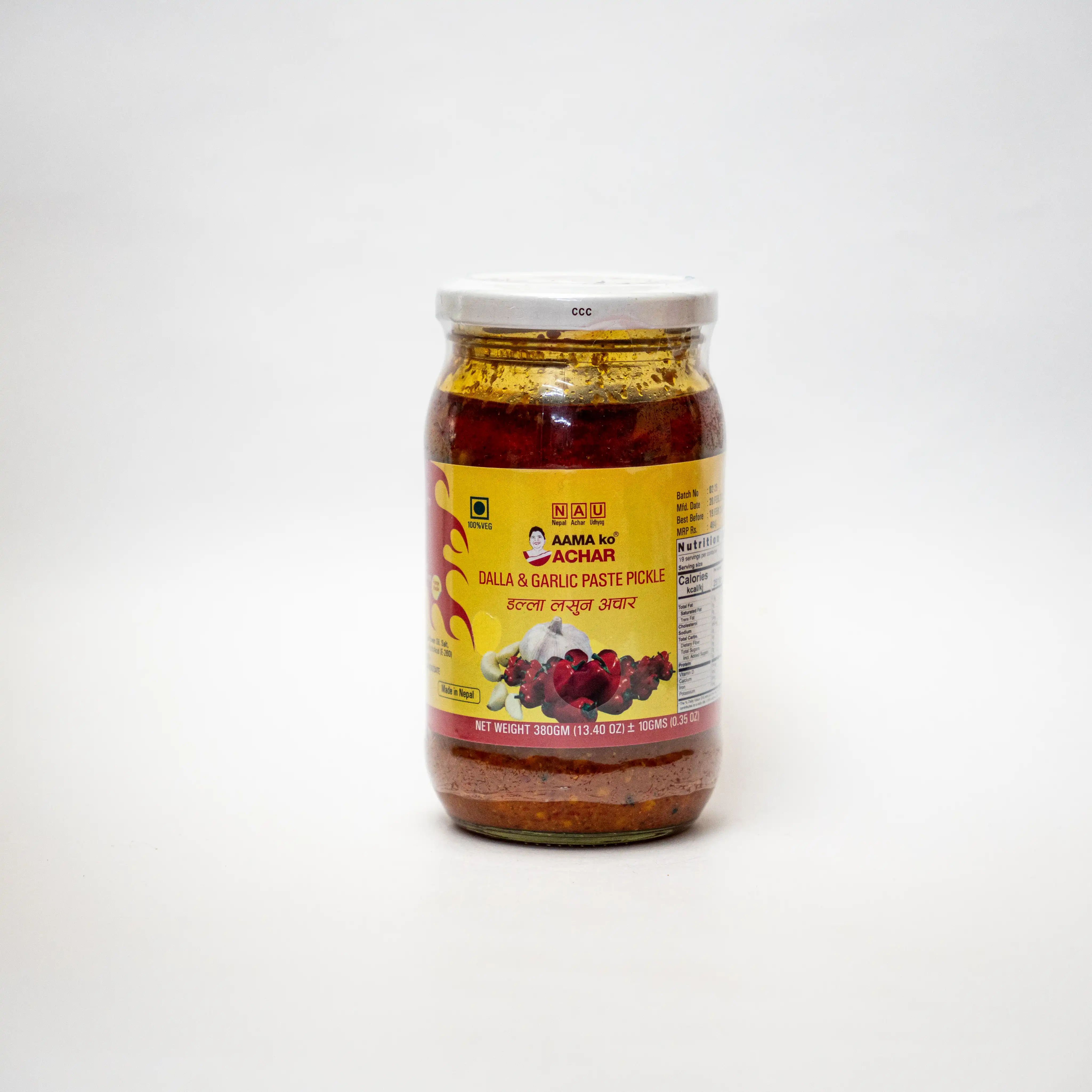 Aama koDalla & Garlic Paste Pickle 380gm