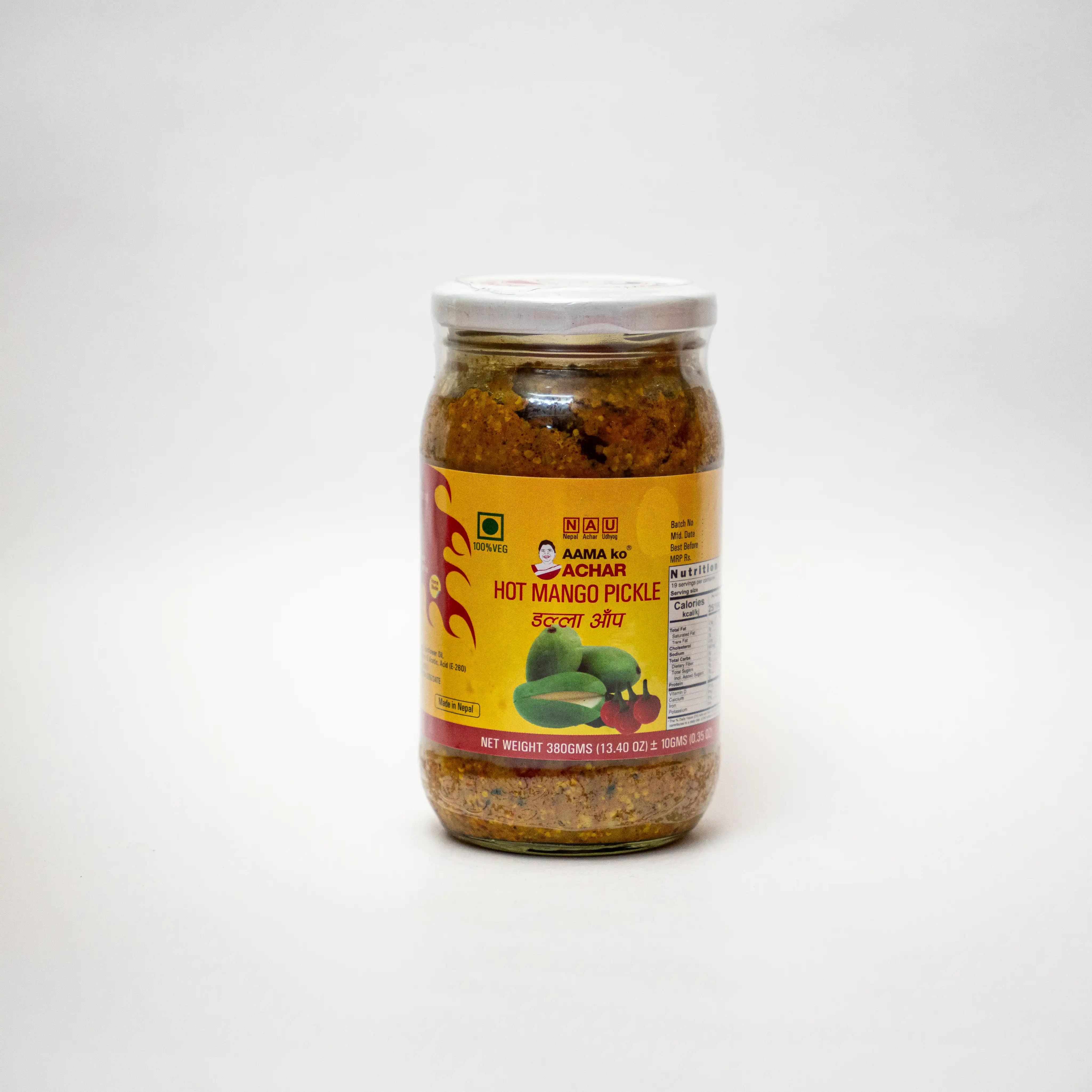 Aama ko Hot Mango pickle 380gm