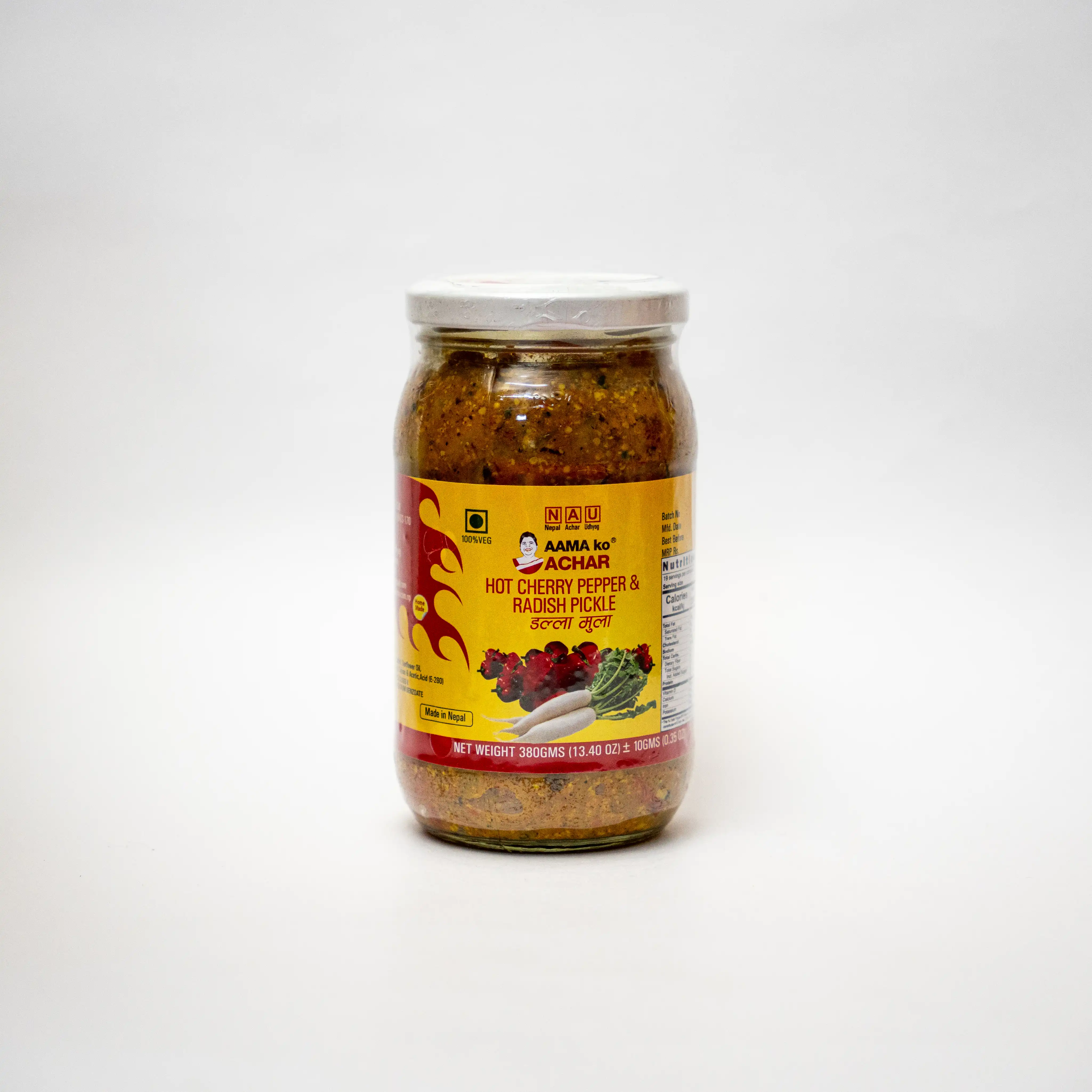 Aama ko HOT CHERRY PEPPER AND RADISH 380gm