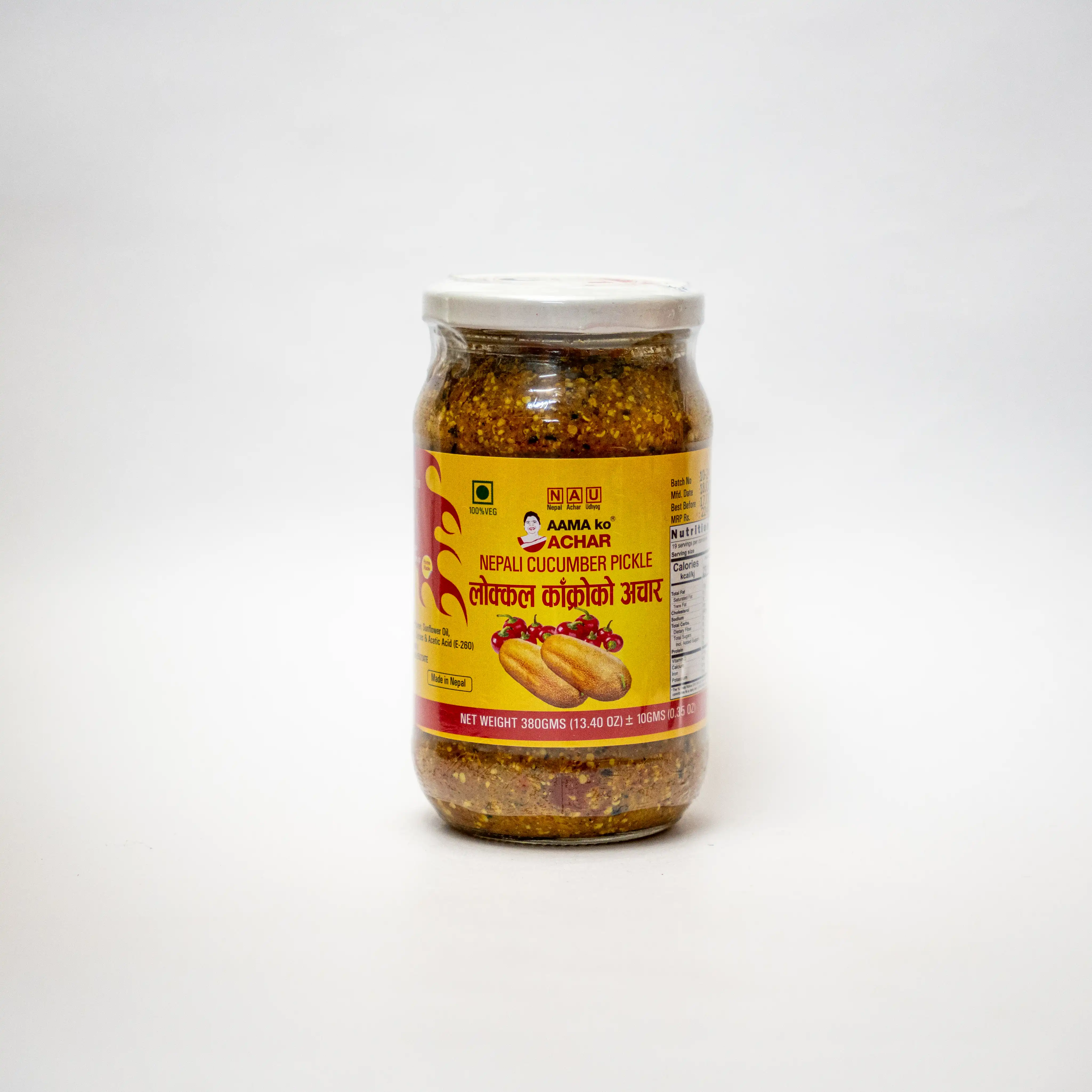 Aama ko Nepali Cucumber pickle 380gm