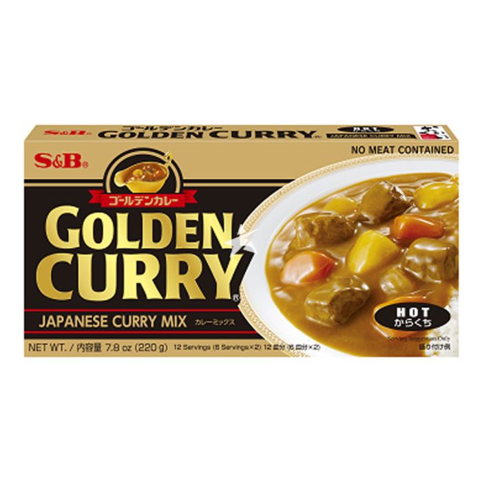 S&B Golden Curry  Hot - 220 Gm