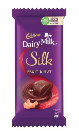  Cadbury Dairy Milk Silk Fruit & Nut Chocolate Bar, 137gm