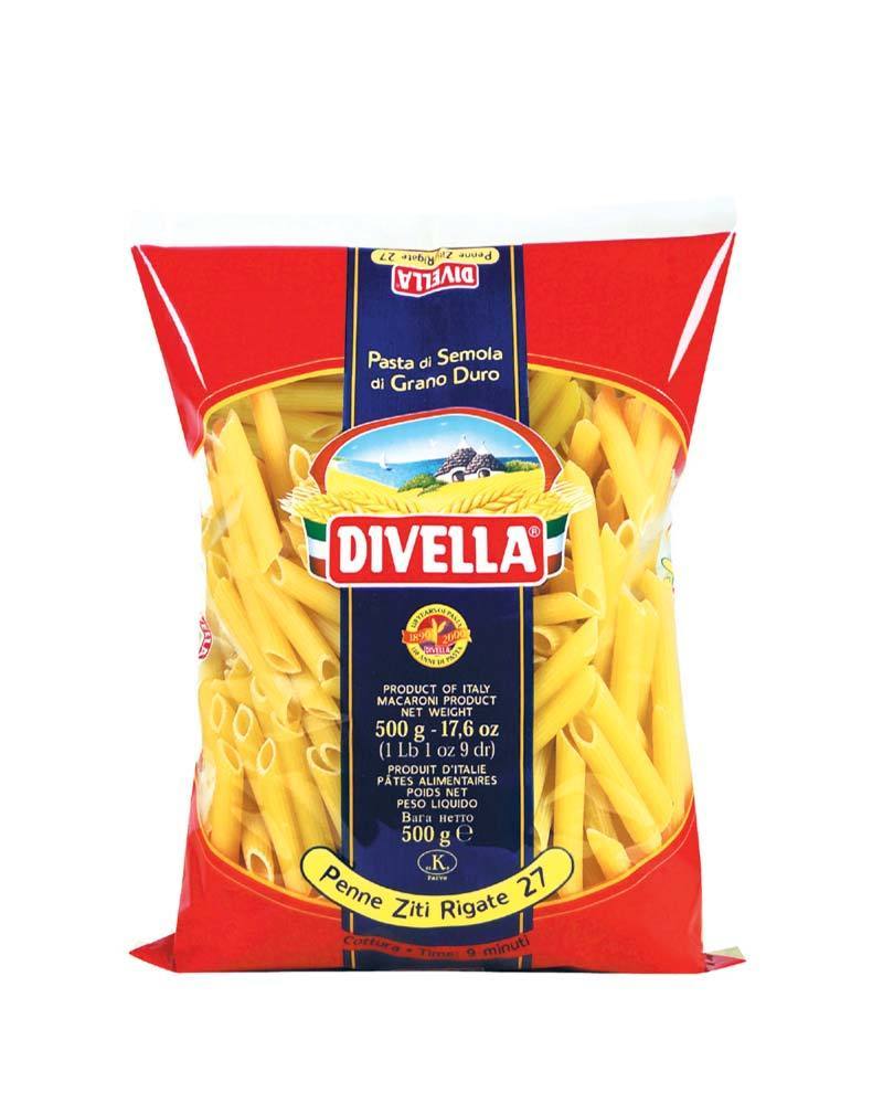  Divella Pasta 27 Penne Ziti Rigate, 500gm