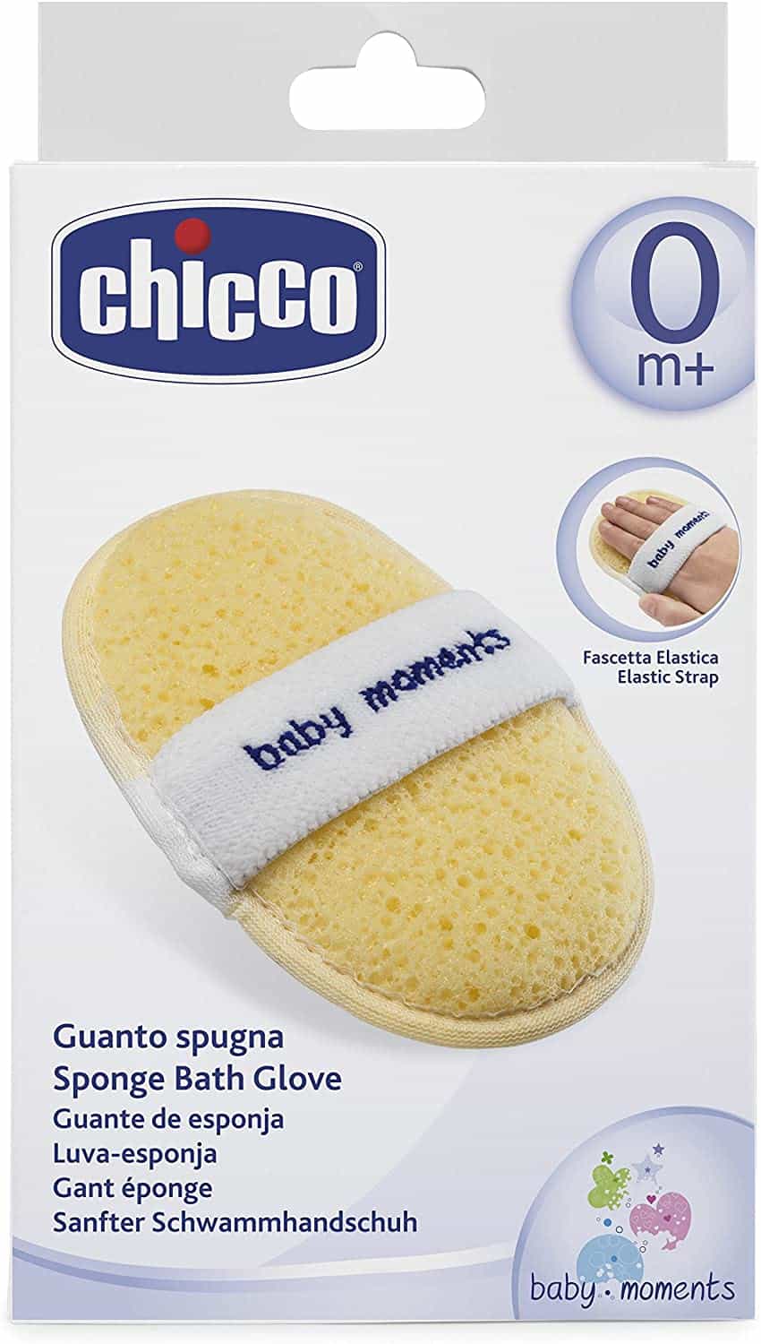  Chicco Baby Moments Sponge Bath Glove, 00007866000000