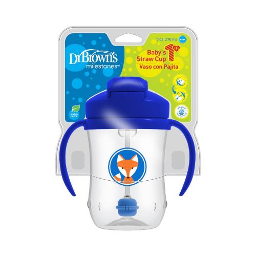  Dr.Brown’s Baby's 1st Straw Cup 270ml, Blue TC91102-INTL