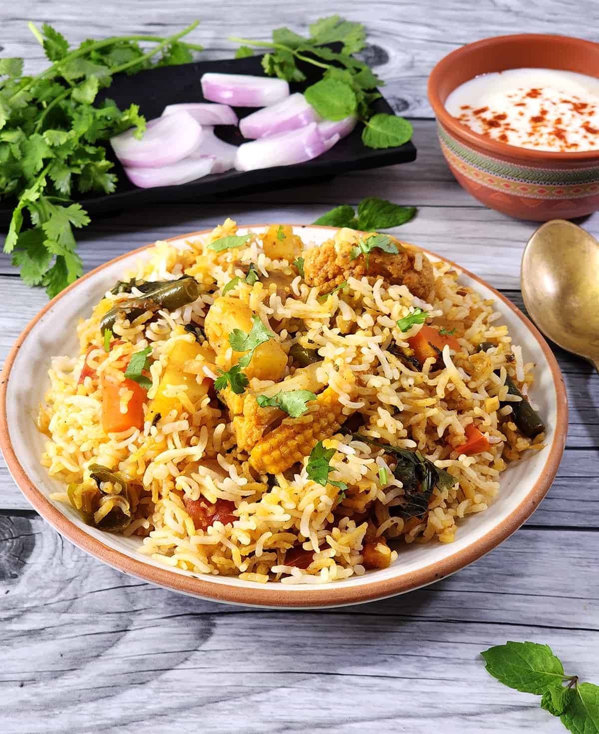 Veg Biryani (Vegetable Biryani)
