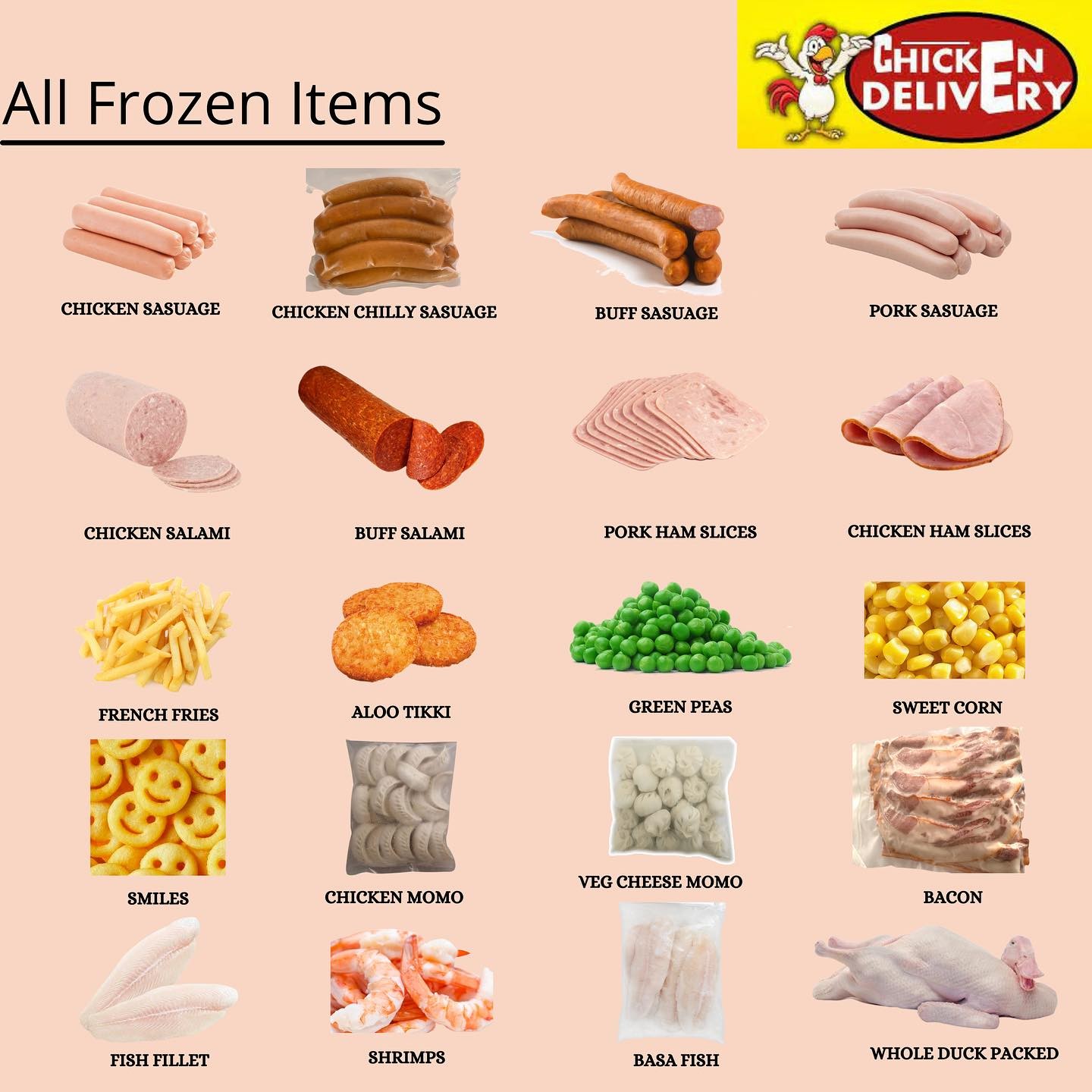 Frozen Products At Chicken Delivery Nepal